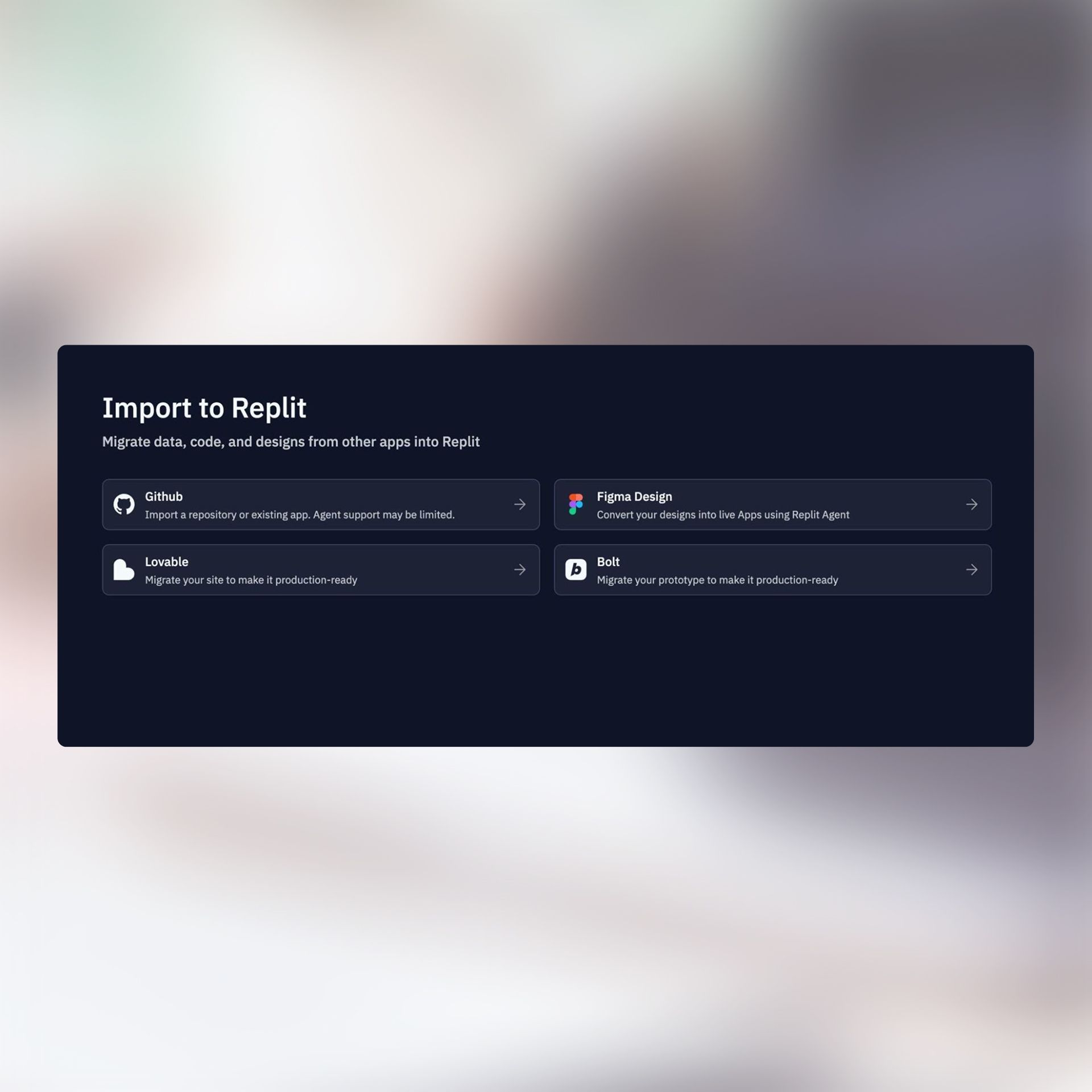 Import designs
