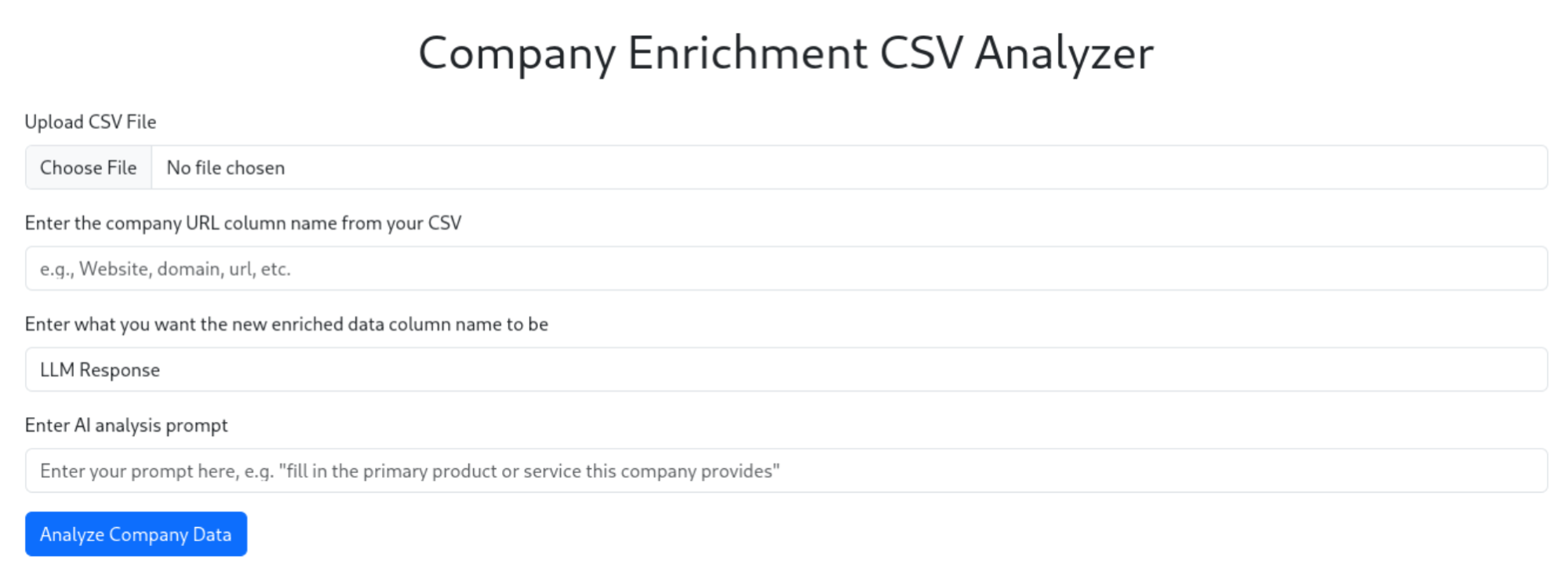 CSV Analyyzer